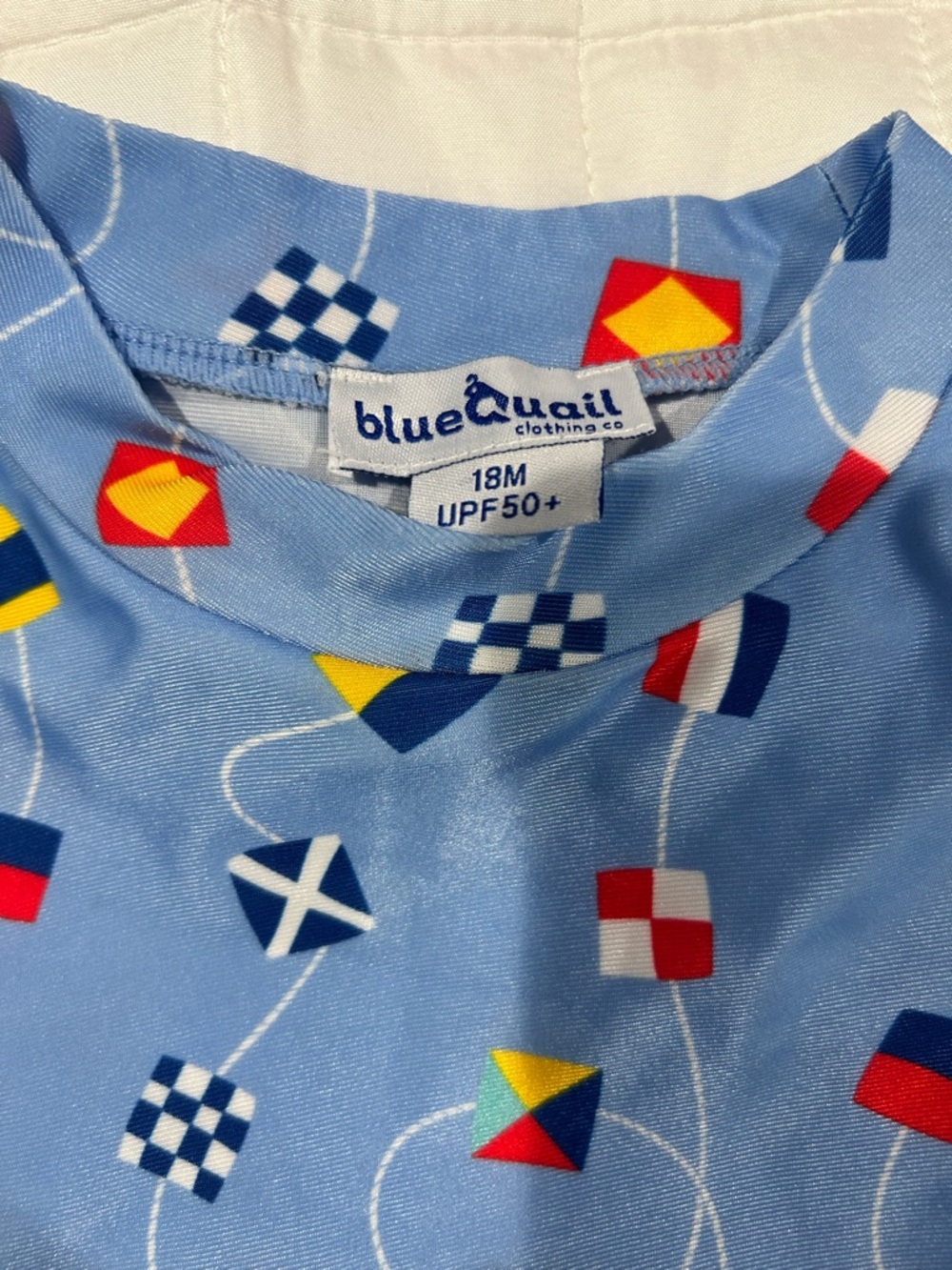 Blue Nautical Flag Rashguard Set - Kids - Picture 4 of 4
